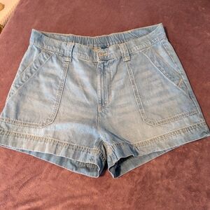 Old Navy Light Blue Denim OG Chino High-Rise Jean Shorts